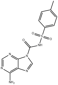 6-AMINO-N-[(4-METHYLPHENYL)SULFONYL]-9H-PURINE-9-CARBOXAMIDE Struktur