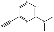 6-(Dimethylamino)pyrazinecarbonitrile Struktur