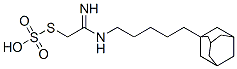 Thiosulfuric acid hydrogen S-[2-[5-(adamantan-1-yl)pentylamino]-2-iminoethyl] ester Struktur