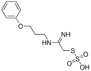 Thiosulfuric acid hydrogen S-[2-imino-2-[(3-phenoxypropyl)amino]ethyl] ester Struktur