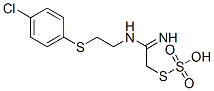 Thiosulfuric acid hydrogen S-[2-[[2-[(4-chlorophenyl)thio]ethyl]amino]-2-iminoethyl] ester Struktur