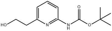 tert-Butyl [6-(2-hydroxyethyl)pyridin-2-yl]carbamate Struktur