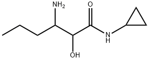 HexanaMide, 3-aMino-N-cyclopropyl-2-hydroxy- Struktur