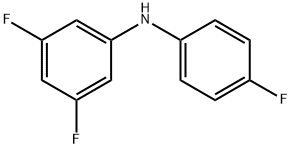 3,5-difluoro-N-(4-fluorophenyl)aniline Struktur