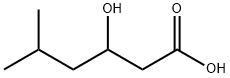 3-hydroxy-5-methyl-hexanoic acid Struktur