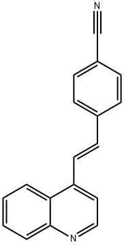 4-[(E)-2-(4-Quinolinyl)ethenyl]benzonitrile Struktur