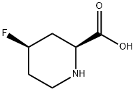 2-Piperidinecarboxylicacid,4-fluoro-,(2S,4R)-(9CI) Struktur