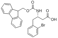 FMOC-(S)-3-AMINO-4-(2-BROMO-PHENYL)-BUTYRIC ACID Struktur