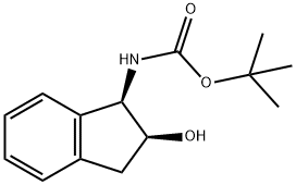 BOC-(1R,2S)-(+)-CIS-1-AMINO-2-INDANOL Struktur