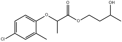 3-hydroxybutyl 2-(4-chloro-2-methylphenoxy)propionate Struktur