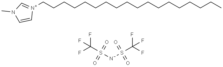 3-METHYL-1-OCTADECYLIMIDAZOLIUM BIS(TRIFLUOROMETHYLSULFONYL)IMIDE Struktur