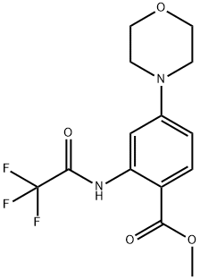 Methyl 4-Morpholino-2-(trifluoroacetaMido)benzoate Struktur