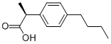 Benzeneacetic acid, 4-butyl--alpha--methyl-, (-alpha-S)- (9CI) Struktur