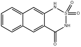 3,4-Dihydro-4-oxo-1H-naphtho[2,3-c][1,2,6]thiadiazine 2,2-dioxide Struktur