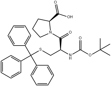 Boc-Cys(Trt)-Pro-OH Struktur