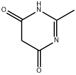 4,6-Dihydroxy-2-methylpyrimidine Struktur