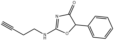 2-(3-Butynylamino)-5-phenyl-2-oxazolin-4-one Struktur