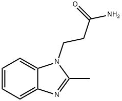 3-(2-甲基-1H-1,3-苯并二唑-1-基)丙酰胺, 40508-01-8, 結(jié)構(gòu)式