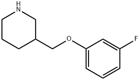 3-[(3-FLUOROPHENOXY)METHYL]PIPERIDINE Struktur