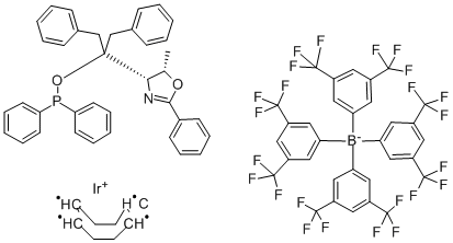 ((4S,5S)-(+)-O-[1-BENZYL-1-(5-METHYL-2-PHENYL-4,5-DIHYDRO-OXAZOL-4-YL)-2-PHENYLETHYL]-DIPHENYL-PHOSPHINITE)(1,5-COD)IRIDIUM (I) TETRAKIS(3,5-BIS(TRIFLUOROMETHYL)PHENYLBORATE