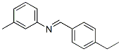 Benzenamine, N-[(4-ethylphenyl)methylene]-3-methyl- (9CI) Struktur