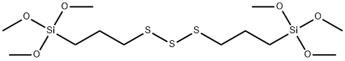 3,3,13,13-tetramethoxy-2,14-dioxa-7,8,9-trithia-3,13-disilapentadecane Struktur