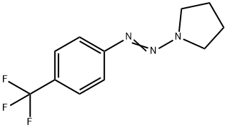 1-((4-(TRIFLUOROMETHYL)PHENYL)DIAZENYL)PYRROLIDINE Struktur