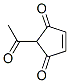 2-Acetyl-4-cyclopentene-1,3-dione Struktur