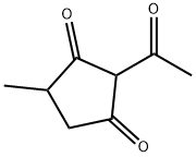 2-Acetyl-4-methyl-1,3-cyclopentanedione Struktur