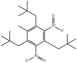 1,3,5-Tris(2,2-dimethylpropyl)-2-methyl-4,6-dinitrobenzene Struktur