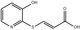 2-Propenoicacid,3-[(3-hydroxy-2-pyridinyl)thio]-,(E)-(9CI) Struktur