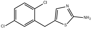 5-(2,5-dichlorobenzyl)-1,3-thiazol-2-amine Struktur