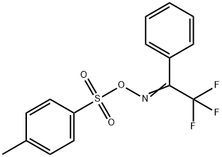 2,2,2-Trifluoro-1-phenyl-ethanone O-[(4-Methylphenyl)sulfonyl]oxiMe Struktur