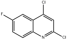 2,4-Dichloro-6-fluoroquinoline Struktur