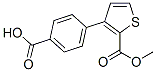 4-(2-(Methoxycarbonyl)thiophen-3-yl)benzoic acid Struktur