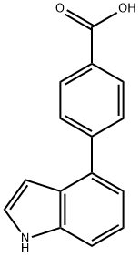 4-(1H-Indol-4-yl)benzoic acid Struktur