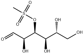 3-O-METHYLSULFONYL-D-GLUCOPYRANOSE Struktur