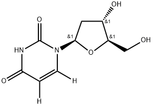 2'-DEOXYURIDINE-5,6-D2 Struktur