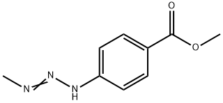 4-(3-Methyl-1-triazeno)benzoic acid methyl ester Struktur