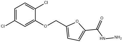 5-[(2,5-DICHLOROPHENOXY)METHYL]-2-FUROHYDRAZIDE Struktur