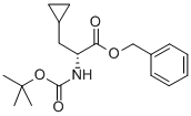 BOC-D-CYCLOPROPYLALANINE BENZYL ESTER Struktur