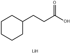 lithium cyclohexanepropionate Struktur