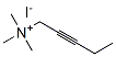 trimethyl-pent-2-ynyl-azanium iodide Struktur