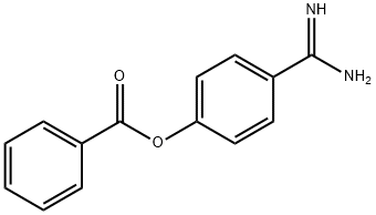 4-AMIDINOPHENYL BENZOATE HYDROCHLORIDE Struktur