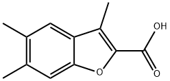 3,5,6-TRIMETHYL-1-BENZOFURAN-2-CARBOXYLIC ACID Struktur