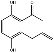 1-(2-ALLYL-3,6-DIHYDROXYPHENYL)ETHAN-1-ONE Struktur