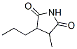 2,5-Pyrrolidinedione, 3-methyl-4-propyl- (9CI) Struktur