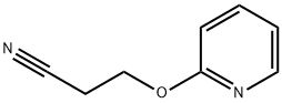 Propanenitrile, 3-(2-pyridinyloxy)- (9CI) Struktur