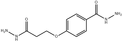 p-(3-hydrazino-3-oxopropoxy)benzohydrazide Struktur