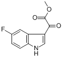 METHYL (5-FLUORO-1H-INDOL-3-YL)(OXO)ACETATE Struktur